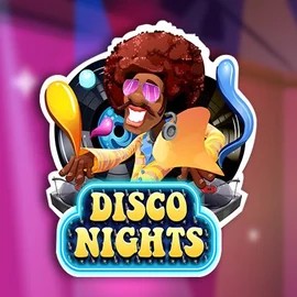 Disco Nights logo by Red Rake Gaming at Instaspin Casino