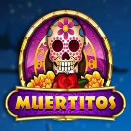 Muertitos slot logo by Red Rake Gaming at Instaspin Casino
