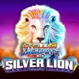 Stellar Jackpots with Silver Lion logo by Lightning Box Game Instaspin Casino